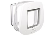 Katter - Trixie 4-Way cat flap for glass doors 27 × 26 cm white - TX44221