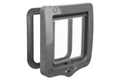Katter - Trixie 2-Way Flap Door Cat and Small Dog Grey 20x22cm - TX44202