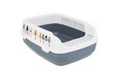 Katter - Trixie Delio cat litter tray with rim 38 × 20 × 50 cm grey/white - TX40397