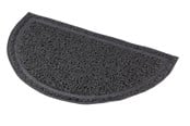 Katter - Trixie Cat litter tray mat semi-circular PVC 41 × 25 cm anthracite - TX40385