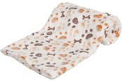 Hundar - Trixie Lingo blanket soft fleece 100 × 75 cm white/beige - TX37178
