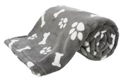 Hundar - Trixie Dog Blanket Kenny Plush Grey 150x100cm - TX37097