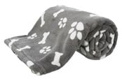 Hundar - Trixie Dog Blanket Kenny Plush Grey 75x50cm - TX37095
