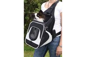 Hundar - Trixie Savina front carrier 30 × 33 × 26 cm black/grey - TX28941