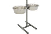 Hundar - Trixie Justerbar Hundmatsbar med 2x Rostfria Stålskålar 4.5L - TX24923