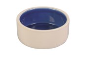 Hundar - Trixie Bowl ceramic 2.3 l/ø 22 cm cream/blue - TX2452
