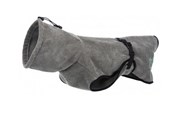 Hundar - Trixie Bathrobe for dogs terry cloth XS: 30 cm grey - TX23571