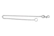 Hundar - Trixie Chain lead L–XL: 80 cm/4.0 mm - TX21963