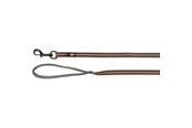 Hundar - Trixie Fusion tracking leash rubberised M–XL: 15 m/17 mm graphite/papaya - TX207553