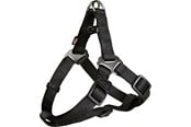 Hundar - Trixie Premium One Touch harness S: 40–50 cm/15 mm black - TX204401
