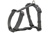 Hundar - Trixie Premium H-harness M–L: 52–75 cm/20 mm graphite - TX203416