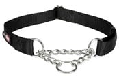 Hundar - Trixie Premium semi-choke L–XL: 45–70 cm/25 mm black - TX202901