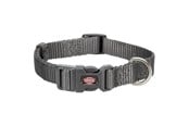 Hundar - Trixie Premium collar L–XL: 40–65 cm/25 mm graphite - TX201716