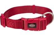 Hundar - Trixie Premium Collar Red L–XL 40-65cm/25mm - TX201703