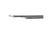 Hundar - Trixie Premium adjustable leash XS: 2.00 m/10 mm graphite - TX201316