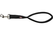 Hundar - Trixie Premium short lead M–XL: 37 cm/25 mm black - TX201201