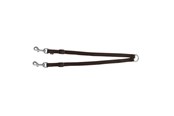 Hundar - Trixie Premium dual leash coupler XS–M: 40–70 cm/15 mm black - TX201101