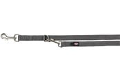 Hundar - Trixie Premium adjustable lead M–L: 2.00 m/20 mm graphite - TX200516