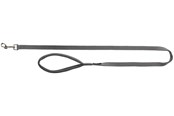 Hundar - Trixie Premium leash L–XL: 1.00 m/25 mm graphite - TX200316