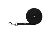 Hundar - Trixie Tracking leash rubberised S-M: 5 m/15 mm - black - TX19786