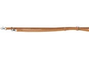 Hundar - Trixie Rustic fatleather adjustable leash Heartbeat M–L: 2.00 m/20 mm brown - TX19012