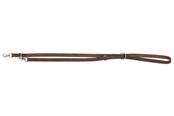 Hundar - Trixie Rustic fat leather adjustable lead M–L: 2.00 m/20 mm dark brown - TX19002