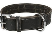 Hundar - Trixie Rustic fatleather lead Heartbeat M: 38–47 cm/40 mm black - TX18985