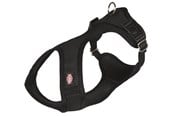 Hundar - Trixie Comfort Soft touring harness S: 33–50 cm/20 mm black - TX16271