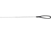 Hundar - Trixie Chain lead with nylon hand loop XS–S: 1.10 m/2.0 mm black - TX14011