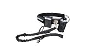 Hundar - Trixie Waist belt with leash belt: 60–120 cm/40 mm leash: 1.00–1.35 m/25 mm black/graphite - TX1275