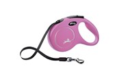 Hundar - Flexi New Classic M-L leash 5 m pink - H7847P