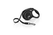 Hundar - Flexi New CLASSIC XS Tape Leash 3m 12kg Black - H7845S