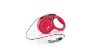 Hundar - Flexi New CLASSIC XS Cord Leash 3m 8kg Red - H7840R