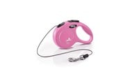 Hundar - Flexi New CLASSIC XS Cord Leash 3m 8kg Pink - H7840P
