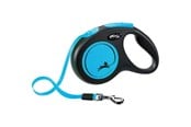 Hundar - Flexi New NEON M leash 5 m 25 kg black / neon blue - H7829L