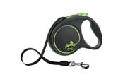 Hundar - Flexi Black Design L leash 5 m 50 kg green - H78016G