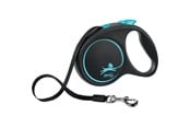 Hundar - Flexi Black Design M leash 5 m 25 kg blue - H78015L