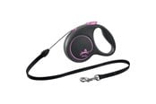 Hundar - Flexi Black Design S leash 5 m 12 kg pink - H78012P