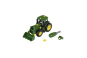 Leksaksbil - Theo Klein John Deere Tractor w/ Front Loader and Weight - 3903