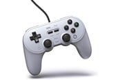 Spel Tillbehör - 8BitDo Pro2 Wired Gamepad for Switch and Windows - Grey - Wired Controller - Nintendo Switch - 6922621501824