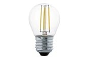 Glödlampor - EGLO LED-glödlampa G45 Mini ball 4W/827 350 lumen clear E27 - 110006