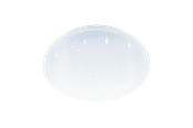 Lampor - EGLO POGLIOLA-S ceiling lamp Ø310 mm LED 15.6W 1900lm 4000K white/crystal effect - 75505