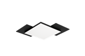 Lampor - EGLO TAMURIA ceiling lamp 285x285 mm black/brown - 99655
