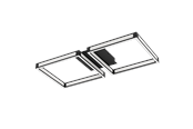 Lampor - EGLO ALTAFLOR ceiling lamp LED black - 99788