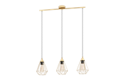 Lampor - EGLO TARBES long table pendant brushed brass - 43682