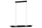 Lampor - EGLO ERMUA long table pendant black/brown - 98836