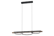 Lampor - EGLO BOYAL pendant LED black/brown rustic - 99624