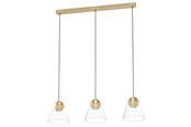 Lampor - EGLO CERASELLA long table pendant brushed brass - 99629