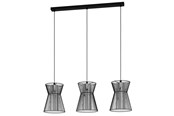 Lampor - EGLO MASETA long table pendant black/smoke-colored - 99634
