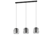 Lampor - EGLO FLORESTA long table pendant black-transparent - 99706
